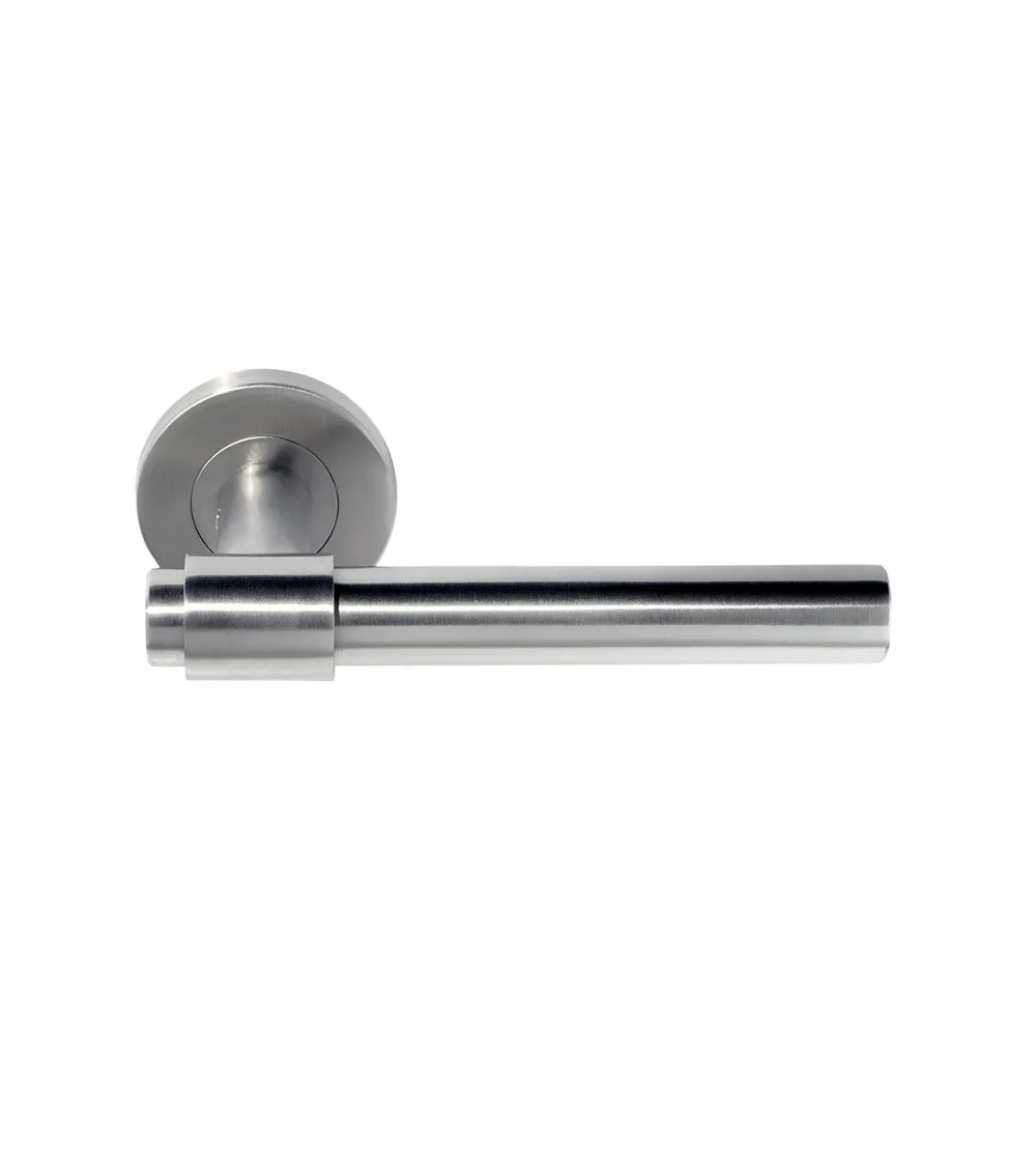 IRATY door handle matt brushed stainless steel, Grade 3 heavy-duty use