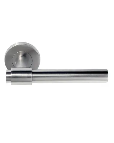 IRATY door handle matt brushed stainless steel, Grade 3 heavy-duty use