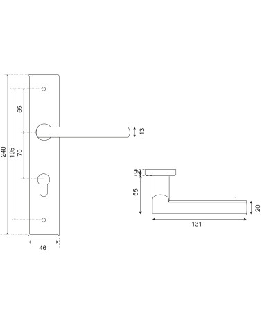New Pyla Prestige handle plate cylinder design
