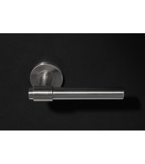 IRATY door handle matt brushed stainless steel, Grade 3 heavy-duty use