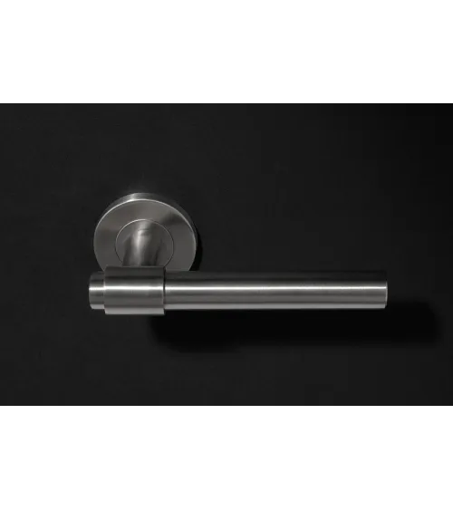 IRATY door handle matt brushed stainless steel, Grade 3 heavy-duty use