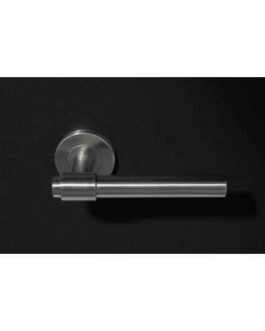 IRATY door handle brushed matt stainless steel, Grade 3 heavy duty