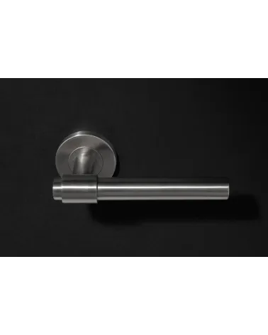 IRATY door handle brushed matt stainless steel, Grade 3 heavy duty