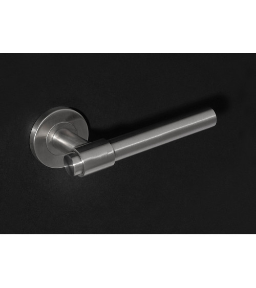 IRATY door handle matt brushed stainless steel, Grade 3 heavy-duty use