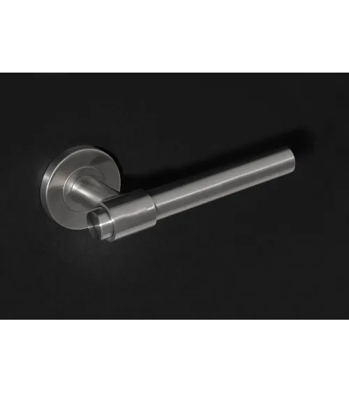 IRATY door handle matt brushed stainless steel, Grade 3 heavy-duty use