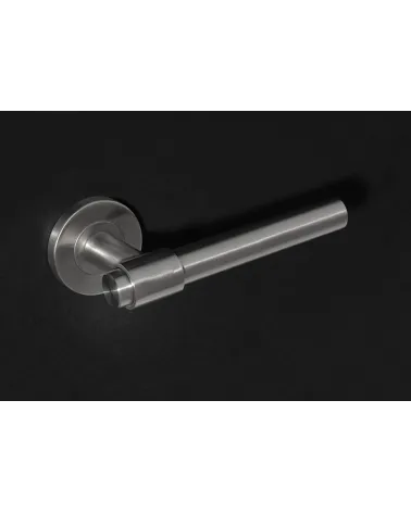 IRATY door handle brushed matt stainless steel, Grade 3 heavy duty