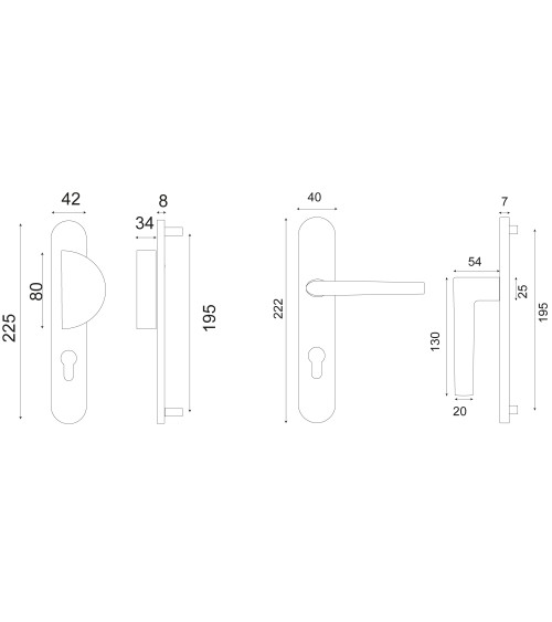 SOCOA entrance set cylinder