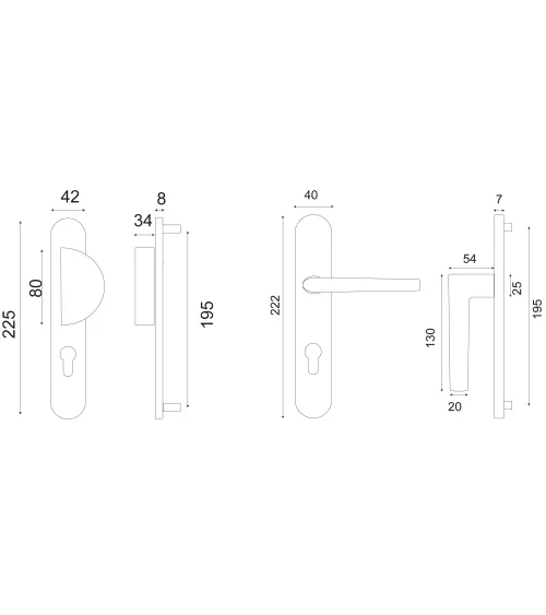 SOCOA entrance set cylinder