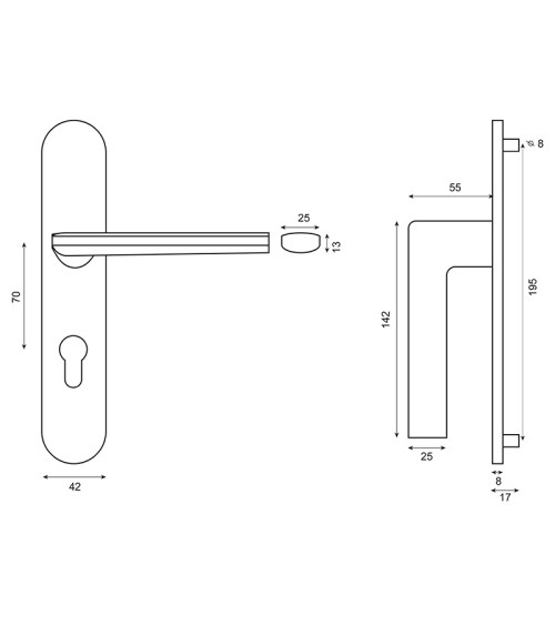 Helm NS Door Handle Latch