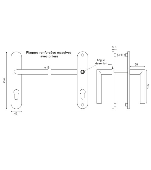 Altesse Handle Robusto Plate Cylinder
