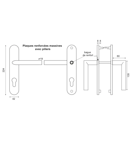 Altesse Handle Robusto Plate Cylinder