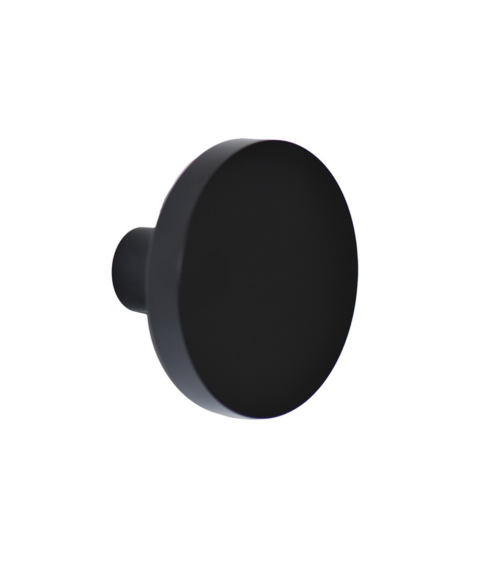 Round Wall Hook Aluminium Black