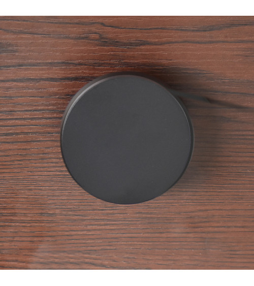 Round Wall Hook Aluminium Black