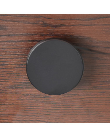 Round Wall Hook Aluminium Black