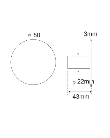 Drawing Disc Wall Hook D.80