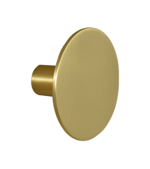 Disc Wall Hook Satin Gold D.80