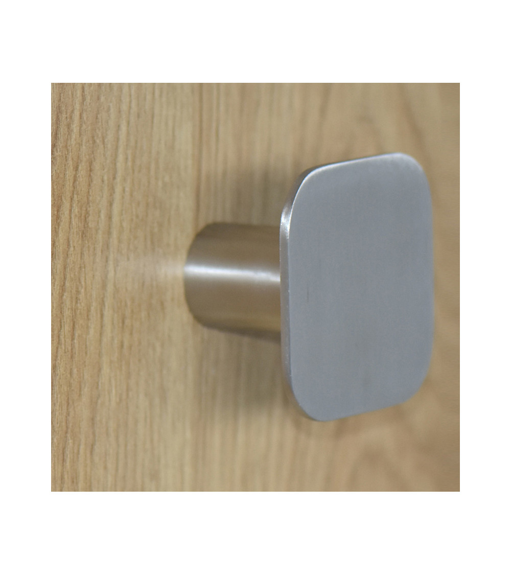 Thin Square Wall Hook Stainless Steel D.60