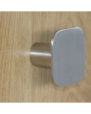Thin Square Wall Hook Stainless Steel D.60