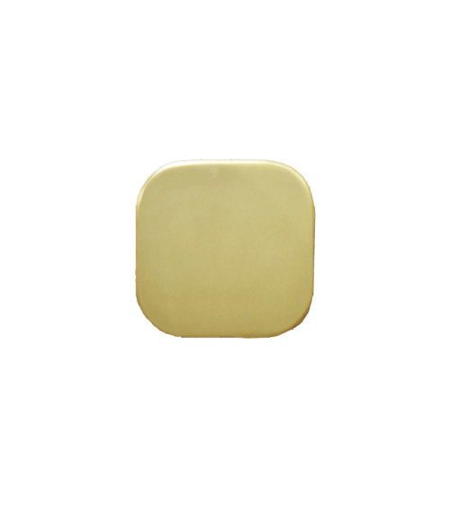 Square fine stainless steel wall hook Satin Gold D.60