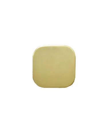Square fine stainless steel wall hook Satin Gold D.60