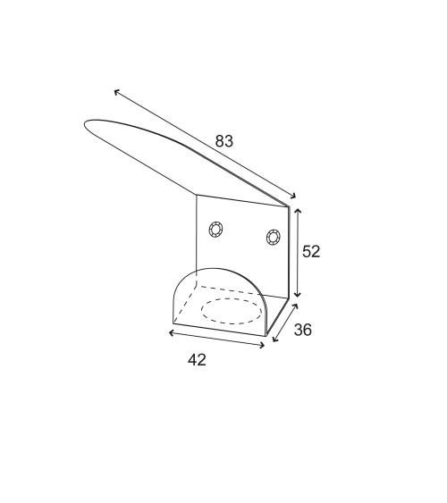 316 stainless steel wall hook for public facilities