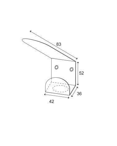 Drawing 316 stainless steel wall hook for public facilities