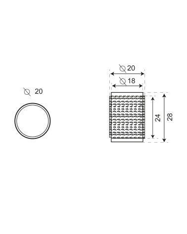 Drawing Cers furniture knob