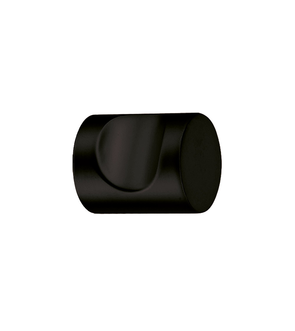 Matt Black notch furniture knob