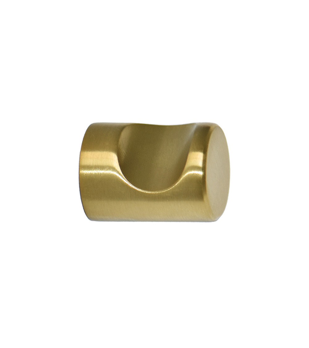 Satin Gold notch furniture knob