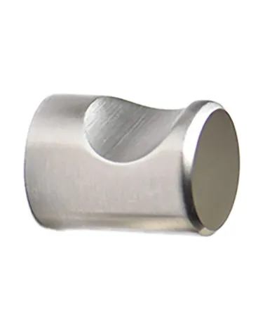 Matt brushed stainless steel notch furniture knob