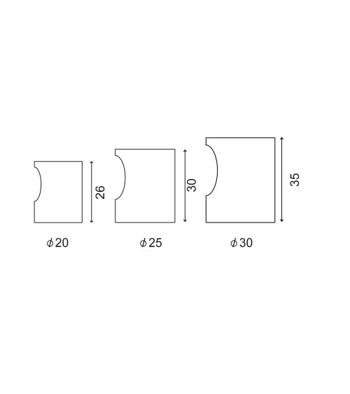 Matt brushed stainless steel notch furniture knob