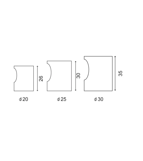 Matt brushed stainless steel notch furniture knob