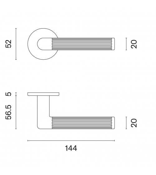 Modern LOBELLIA door handle design handle