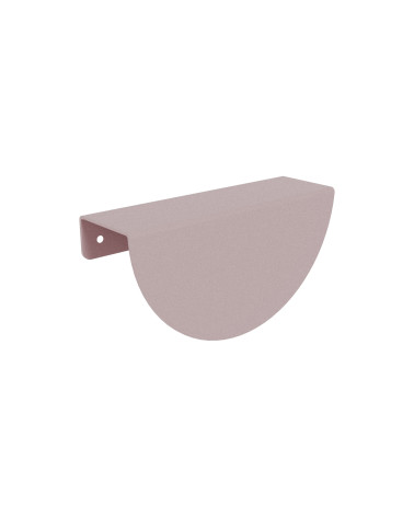 Powder pink ZORIA furniture handle design handle on white background
