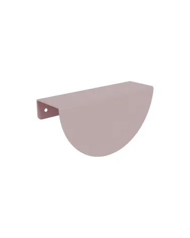 Powder pink ZORIA furniture handle design handle on white background