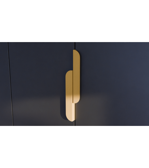 ZORIA elongated matte gold furniture handle design handle