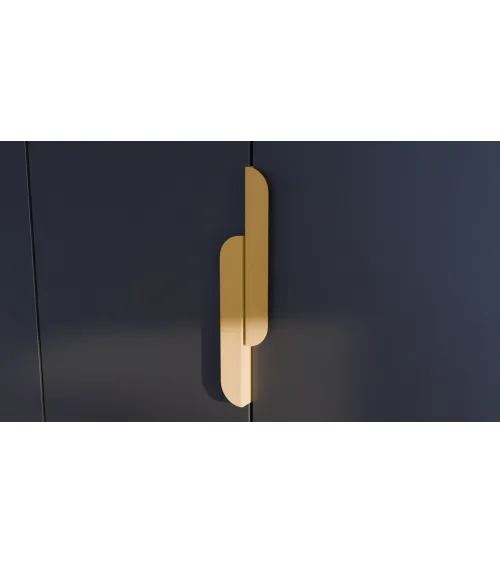 ZORIA elongated matte gold furniture handle design handle