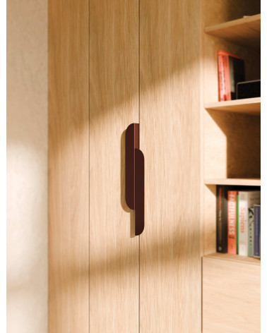 ZORIA elongated burgundy furniture handle design handle mounted on furniture