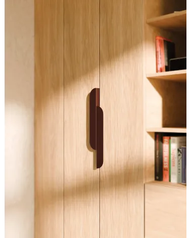 ZORIA elongated burgundy furniture handle design handle mounted on furniture