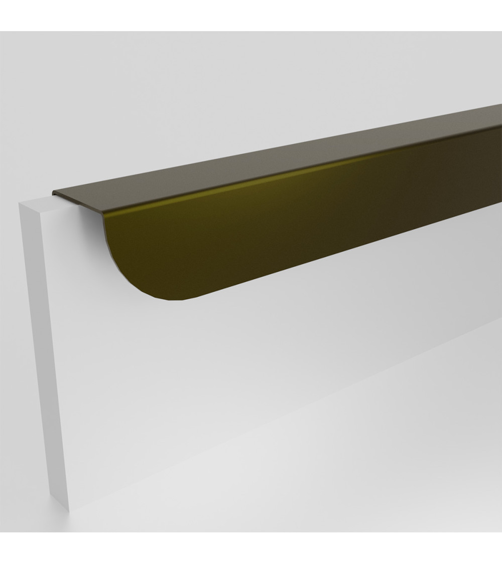 ZORIA elongated furniture handle design handle olive brown