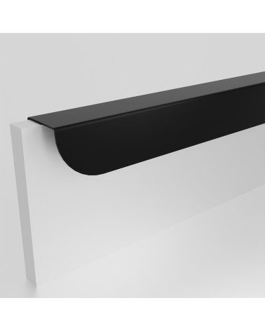 ZORIA elongated matt black furniture handle design handle