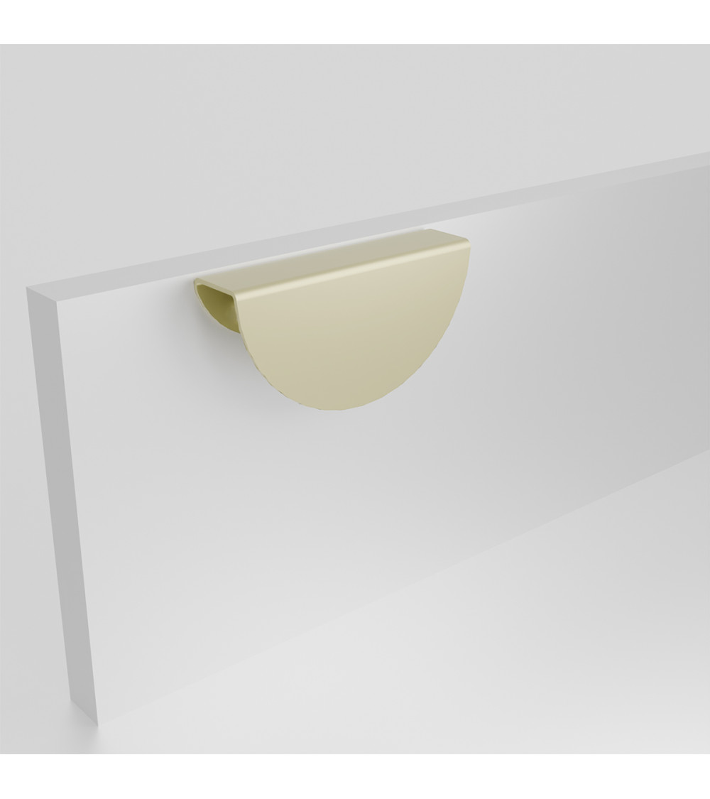 Matt gold ZORIA furniture handle on the front design handle