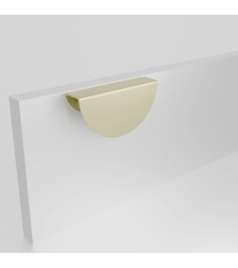 Matt gold ZORIA furniture handle on the front design handle