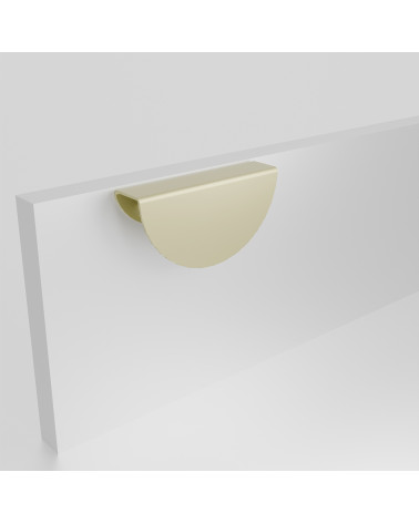 Matt gold ZORIA furniture handle on the front design handle