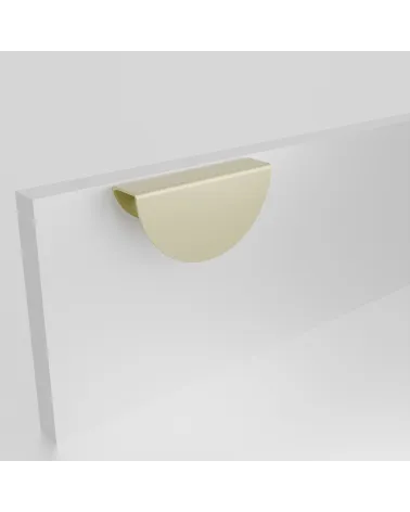 Matt gold ZORIA furniture handle on the front design handle