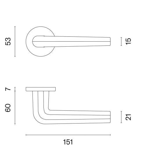 FUNKIA polished gold designer door handle