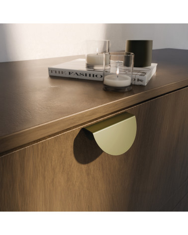ZORIA oblique furniture handle designer handle fitted on furniture