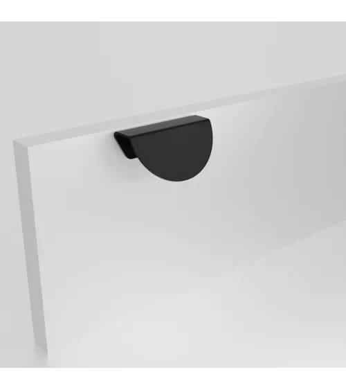 ZORIA oblique furniture handle matt black designer handle