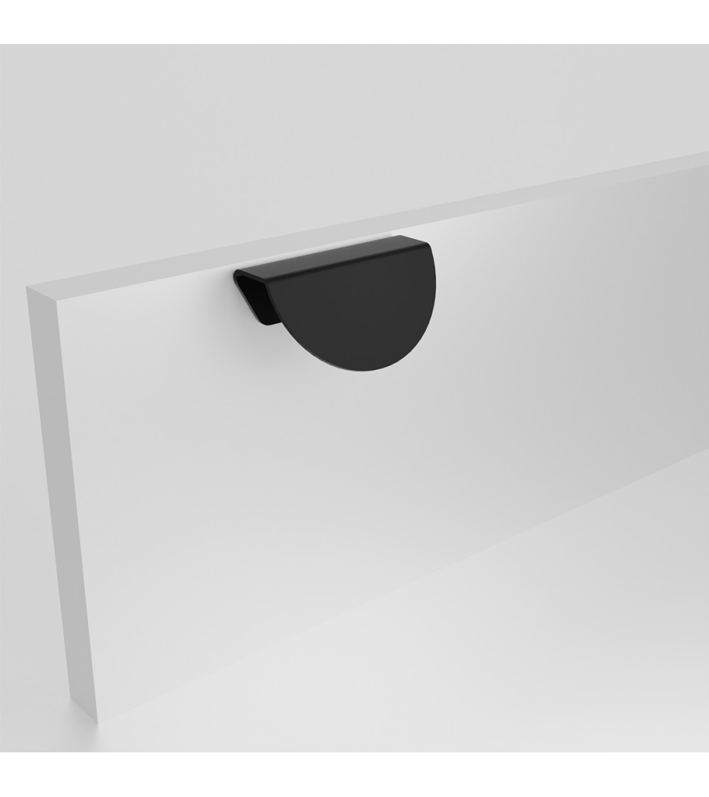 ZORIA oblique furniture handle matt black designer handle