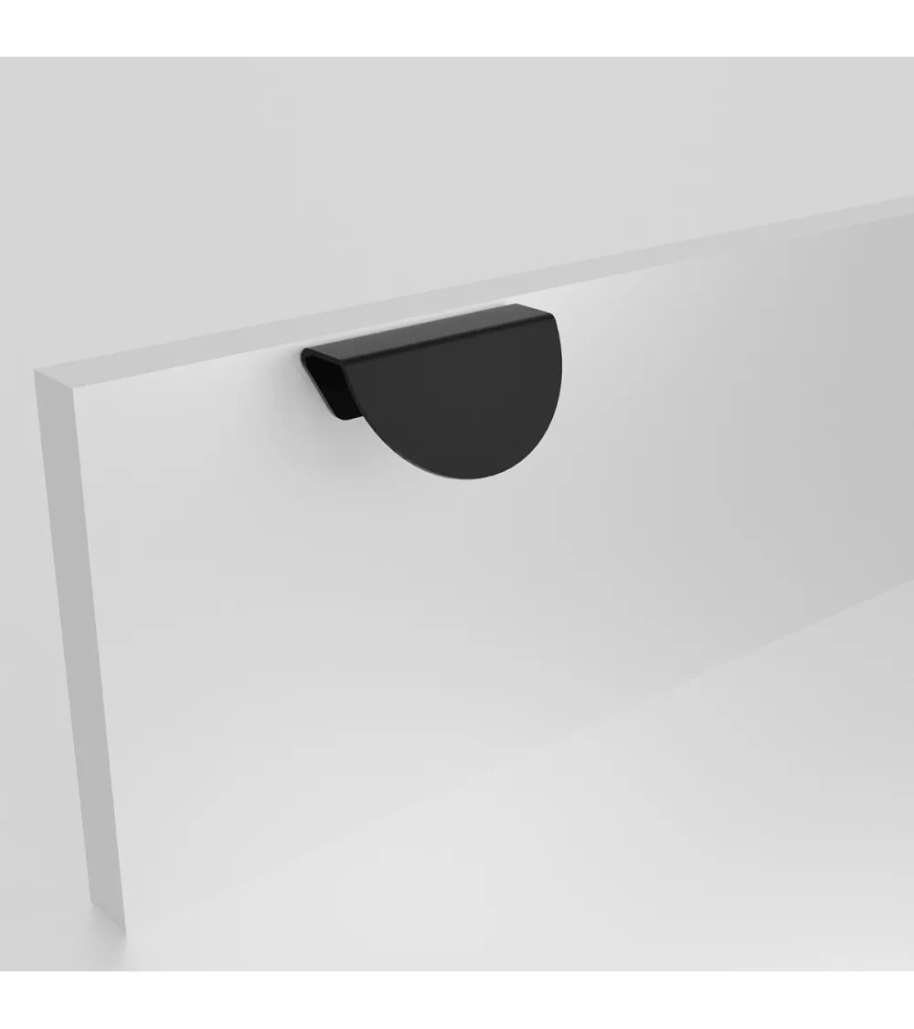 ZORIA oblique furniture handle matt black designer handle